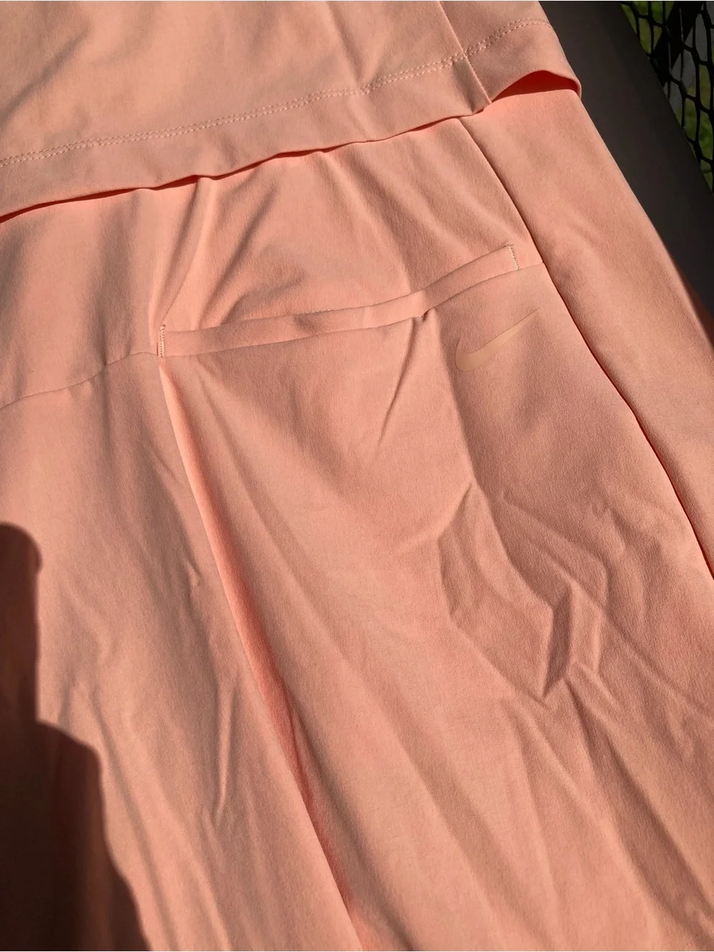 Nike Peach Orange Golf Tennis Dress Sport Sleeveless Tank Dress with Pockets